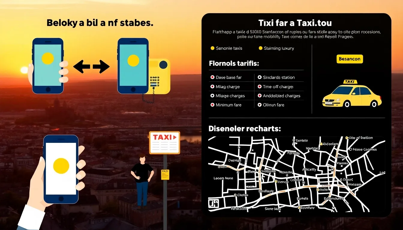Comment réserver un taxi à Besançon : Guide complet et options de services