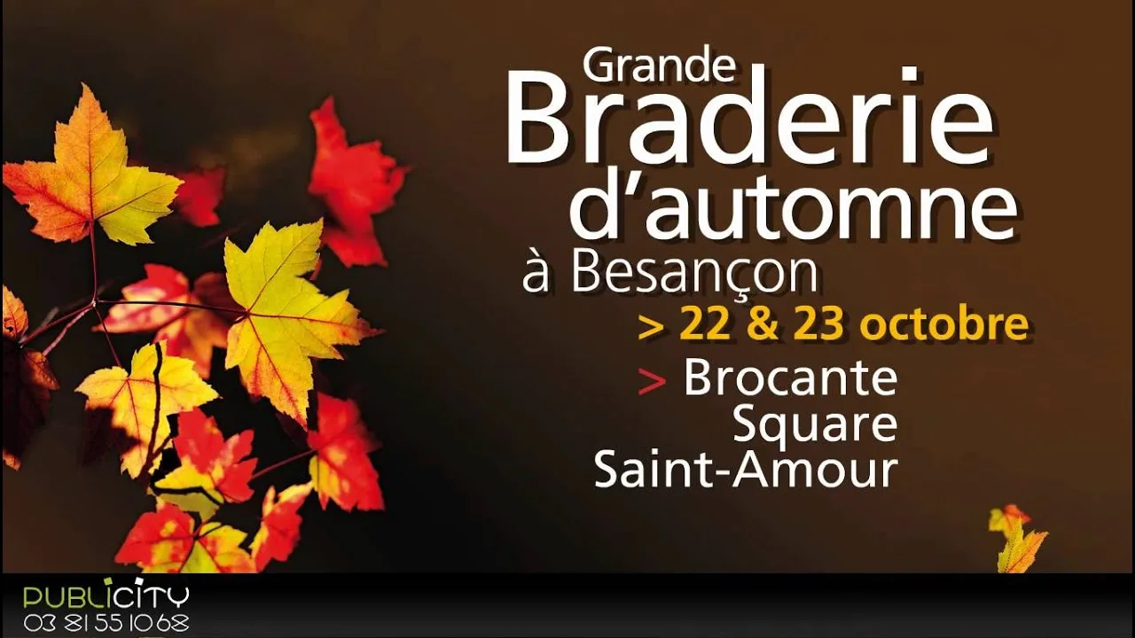 Braderie Besançon 2023 : L’Automne des Bonnes Affaires et des Découvertes 100% Locales !