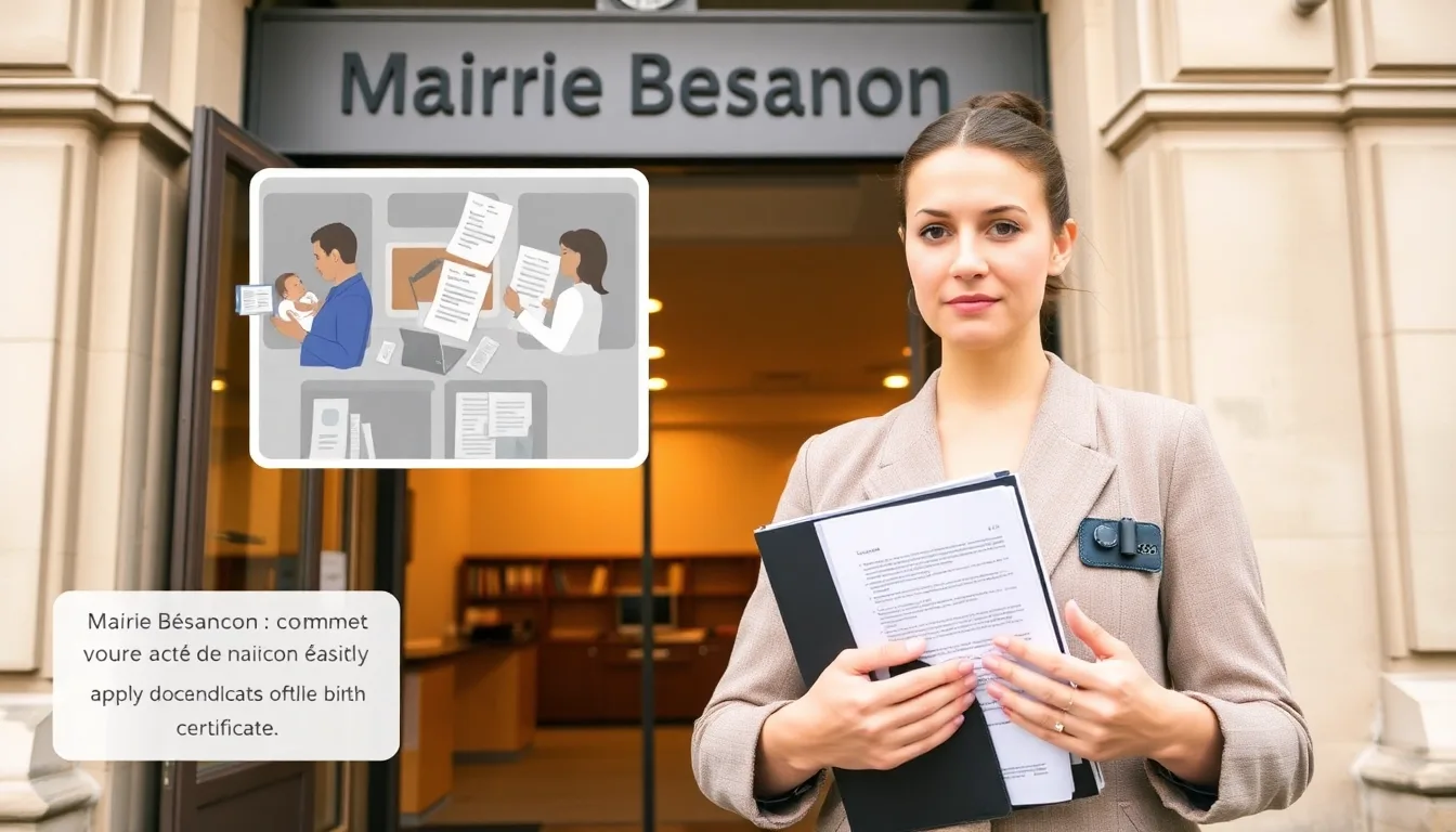 Mairie Besançon : Comment obtenir votre acte de naissance facilement